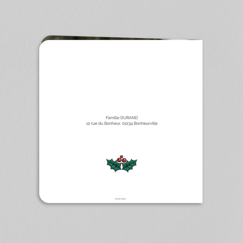 Carte De Vœux Famille | Carte De Vœux Nature^Planet cards Couronne De Pins