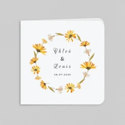 Faire-part Mariage Champêtre^Planet cards Couronne et Herbier
