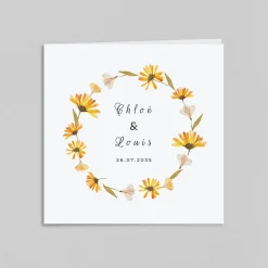 Faire-part Mariage Champêtre^Planet cards Couronne et Herbier