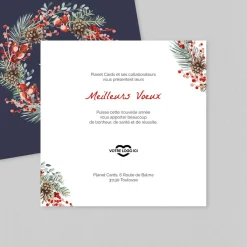 Carte De Vœux Entreprise Nature^Planet cards Couronne et Voeux