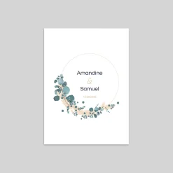 Faire-part Mariage Chic | Faire-part Mariage Champêtre^Planet cards Couronne Eucalyptus