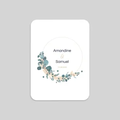 Faire-part Mariage Chic | Faire-part Mariage Champêtre^Planet cards Couronne Eucalyptus
