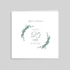 Carte Invitation Noces D'argent | Carte Invitation Noces D'argent^Planet cards Couronne Eucalyptus et Argent