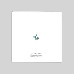 Carte Invitation Noces D'argent | Carte Invitation Noces D'argent^Planet cards Couronne Eucalyptus et Argent