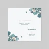 Programme De Mariage^Planet cards Couronne Eucalyptus et Fleurs Séchées