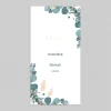 Menu De Mariage^Planet cards Couronne Eucalyptus et Fleurs Séchées