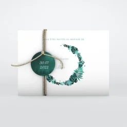 Faire-part Mariage Champêtre^Planet cards Couronne Exotique