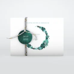 Faire-part Mariage Champêtre^Planet cards Couronne Exotique
