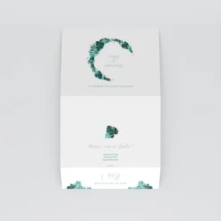 Faire-part Mariage Champêtre^Planet cards Couronne Exotique