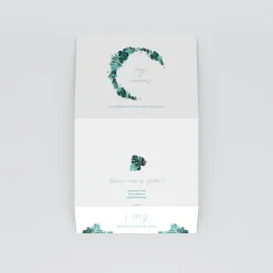 Faire-part Mariage Champêtre^Planet cards Couronne Exotique