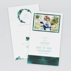 Faire-part Mariage Champêtre^Planet cards Couronne Exotique