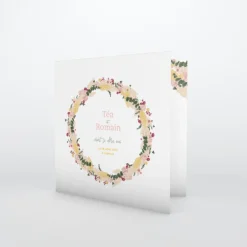 Faire-part Mariage Champêtre | Gamme Complète^Planet cards Couronne Jaune Rose