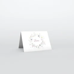 Marque-place Baptême^Planet cards Couronne pastel