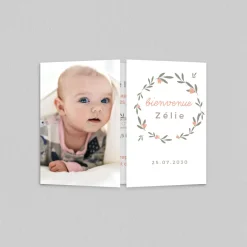 Faire-part Naissance Fille^Planet cards Couronne Printanière