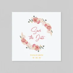 Save The Date^Planet cards Couronne Roses