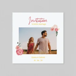 Carte D'invitation Mariage^Planet cards Couronne Roses