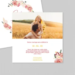 Save The Date^Planet cards Couronne Roses