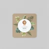 Faire-part Baptême Civil^Planet cards Couronne Tropicale