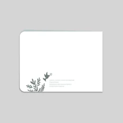Faire-part Baptême Original | Faire-part Baptême Champêtre^Planet cards Couronne Végétale et Colombes Garçon