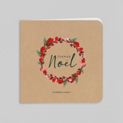 Carte De Vœux Entreprise Nature^Planet cards Couronne Végétale Rouge