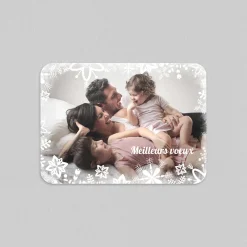 Carte De Vœux Famille | Carte De Vœux Nature^Planet cards Cristaux de neige