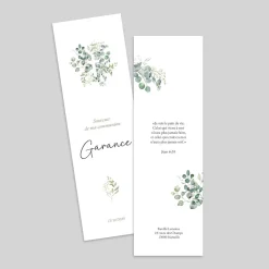 Images Communion^Planet cards Croix Bouquet d'Eucalyptus
