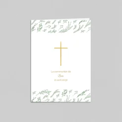 Faire-part Communion^Planet cards Croix des Champs