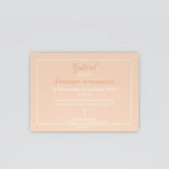 Faire-part Communion^Planet cards Croix délicate