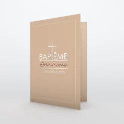 Livret De Baptême^Planet cards Croix fine