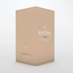 Menu Baptême^Planet cards Croix fine
