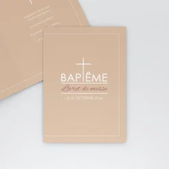 Livret De Baptême^Planet cards Croix fine