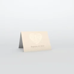 Marque-place Baptême^Planet cards Cœur Original