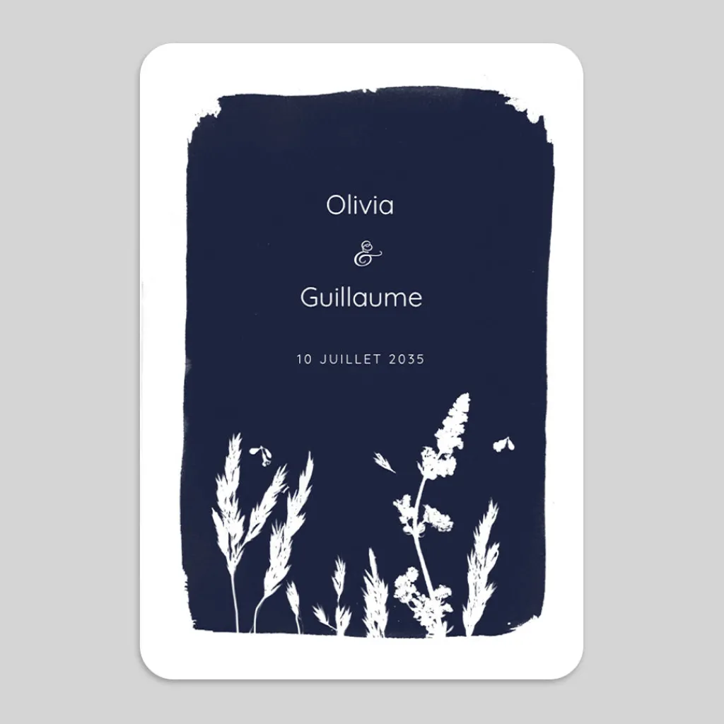 Faire-part Mariage Chic | Faire-part Mariage Original^Planet cards Cyanotype