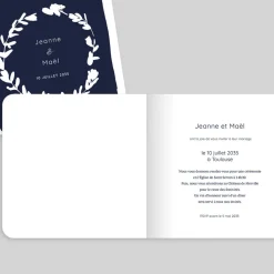 Faire-part Mariage Chic | Faire-part Mariage Original^Planet cards Cyanotype