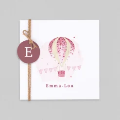 Créations En Collaboration | Faire-part Naissance Fille^Planet cards Dans les Airs