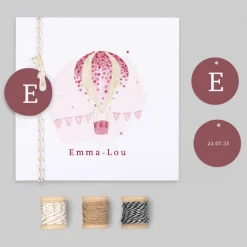 Créations En Collaboration | Faire-part Naissance Fille^Planet cards Dans les Airs