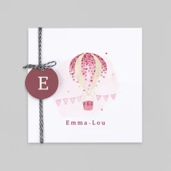 Créations En Collaboration | Faire-part Naissance Fille^Planet cards Dans les Airs