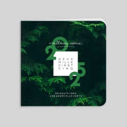 Carte De Vœux Entreprise Nature^Planet cards Dans les Sapins