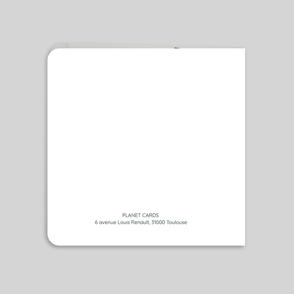 Carte De Vœux Entreprise Nature^Planet cards Dans les Sapins