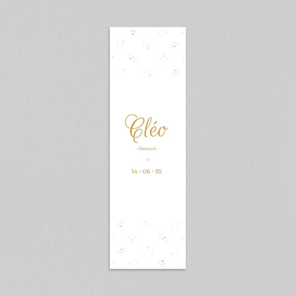Faire-part Naissance Marque-page^Planet cards Dans les étoiles