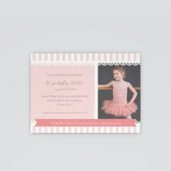 Carte Invitation Anniversaire Enfant Fille^Planet cards Danseuse étoile