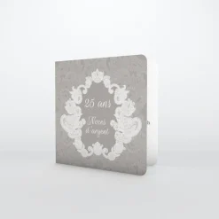 Carte Invitation Noces D'argent | Carte Invitation Noces D'argent^Planet cards Dentelle Douce