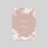 Faire-part Mariage Champêtre^Planet cards Dentelle et roses