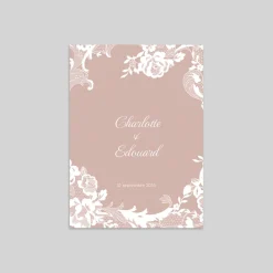 Faire-part Mariage Champêtre^Planet cards Dentelle et roses
