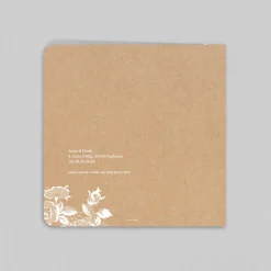 Faire-part Mariage Champêtre^Planet cards Dentelle et roses blanches