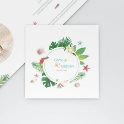 Faire-part Mariage Champêtre^Planet cards Destination plage