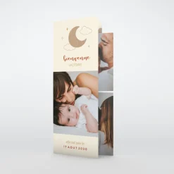 Faire-part Naissance Marque-page^Planet cards Douce Lune