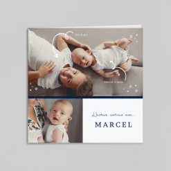 Faire-part Naissance Original | Faire-part Naissance Garçon^Planet cards Douce Naissance étoilée