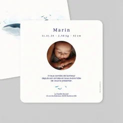 Faire-part Naissance Animaux | Créations En Collaboration^Planet cards Douces Baleines