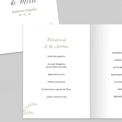 Livret De Baptême^Planet cards Douceur Champêtre